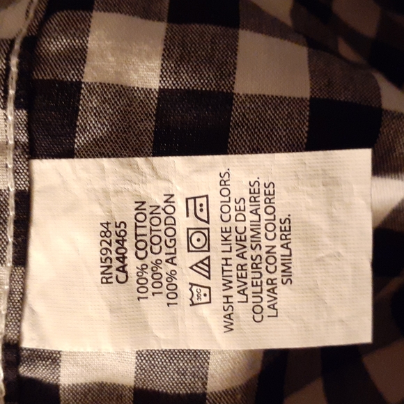 3 long sleeved black&white checked shirts sz16 - Picture 2 of 4